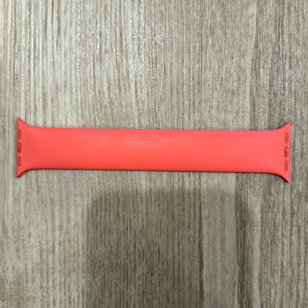 Size 5, 40MM Apple Watch Solo Loop Band in Sunrise Orange.